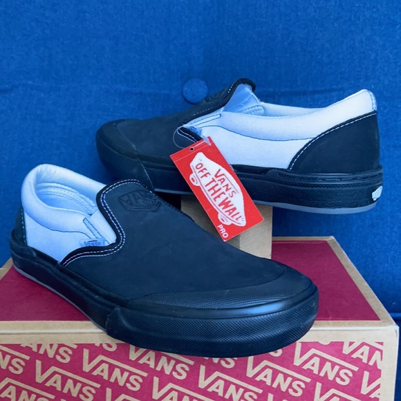 Vans WMNS BMX Slip-On Dak Black/White Sneakers - Picture 9 of 16